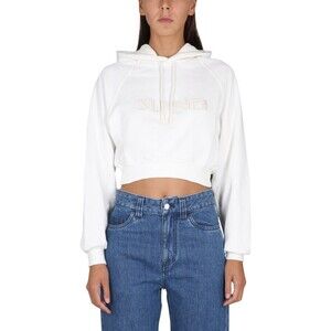 Sunnei Cropped Hoodie With Drawstring